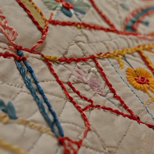 detal haftu na tkaninie